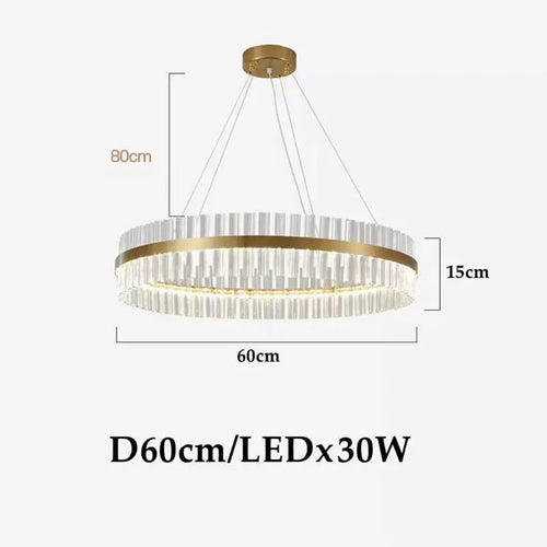 lustre led moderne en cristal pour un éclairage élégant - vue 9 sur 15