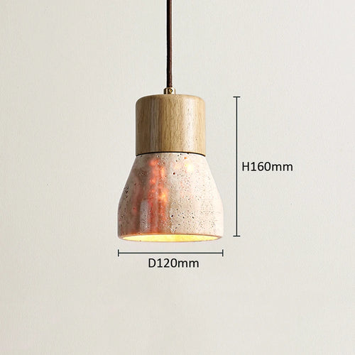 suspension wabi sabi créative en pierre naturelle décorative - vue 9 sur 8
