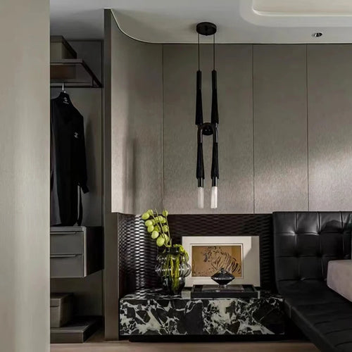 suspension en tissu design pour éclairage intérieur moderne - vue 4 sur 11