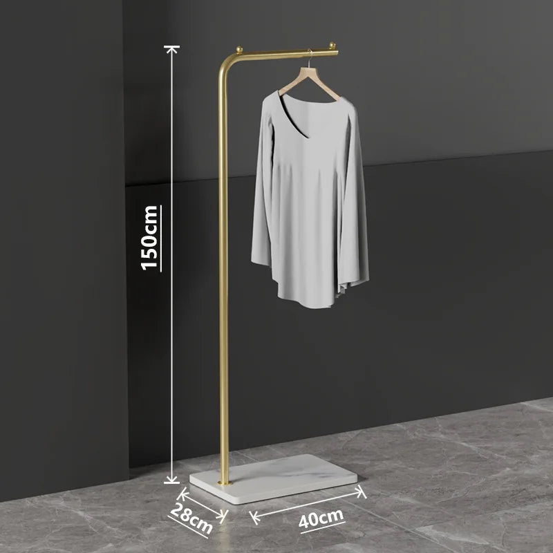 porte-manteau moderne en fer forgé pour vêtements et sacs - vue 8 sur 8