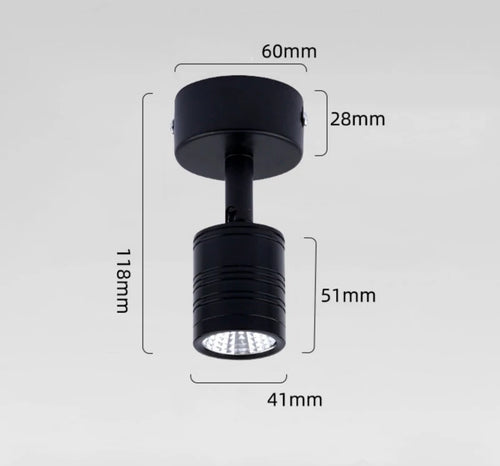 spot led rotatif pour vitrine et comptoir décoratif - vue 3 sur 6