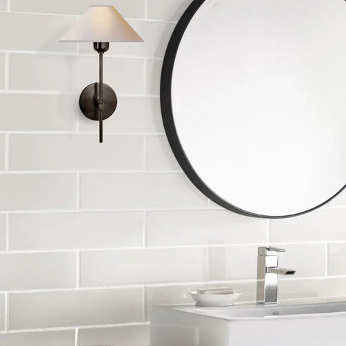 Applique tout en cuivre salle de bain couloir moderne couloir entrée salon lumière luxe tissu applique nordique - vue 5 sur 6