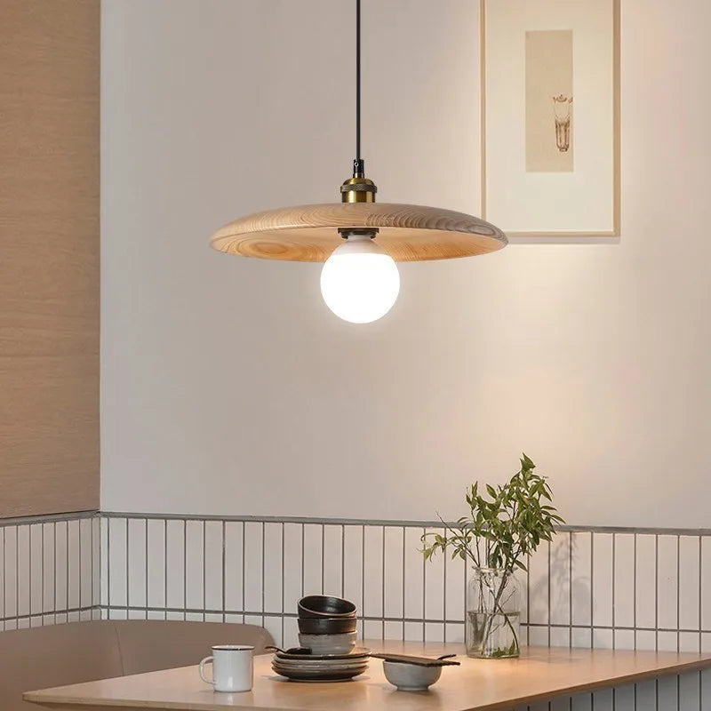 suspension en bois massif pour décoration intérieure moderne - vue 4 sur 15