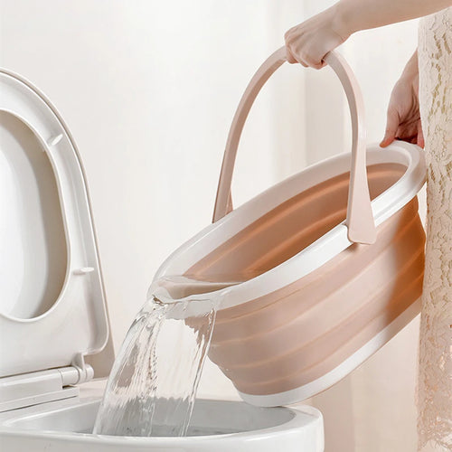panier pliable pour linge et rangement en plastique - vue 2 sur 9
