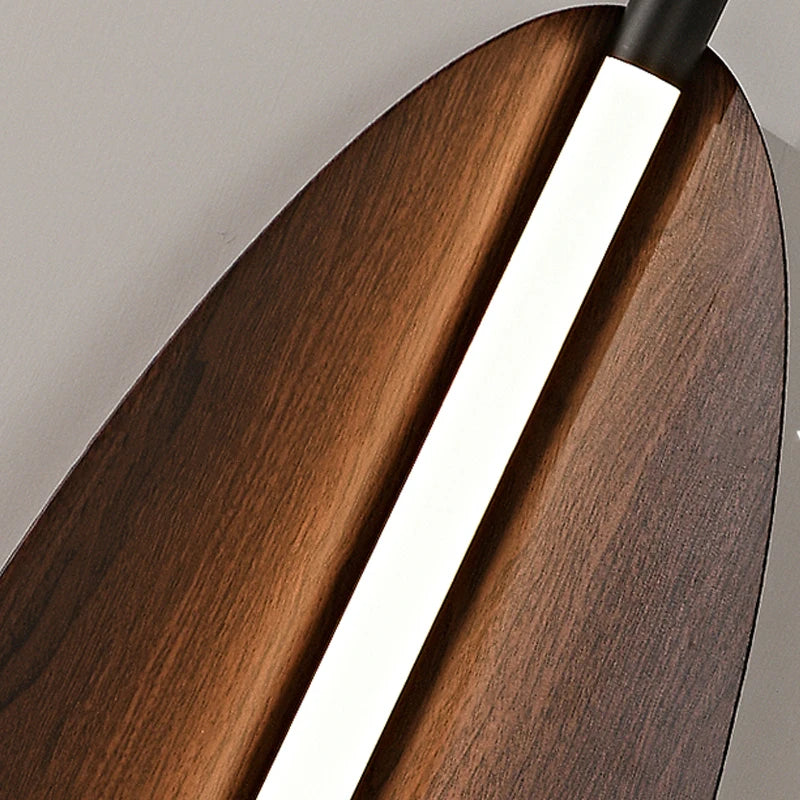 lustre japonais rétro design feuilles pour salle à manger - vue 4 sur 11