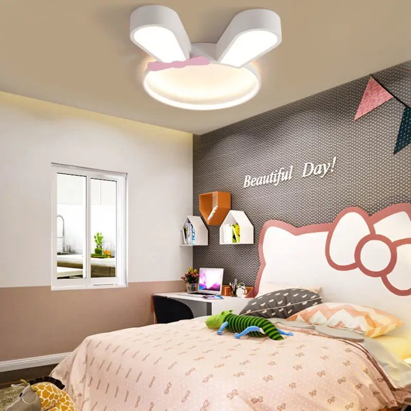 lustre led lapin moderne pour enfants décoration intérieure simple - vue 3 sur 7