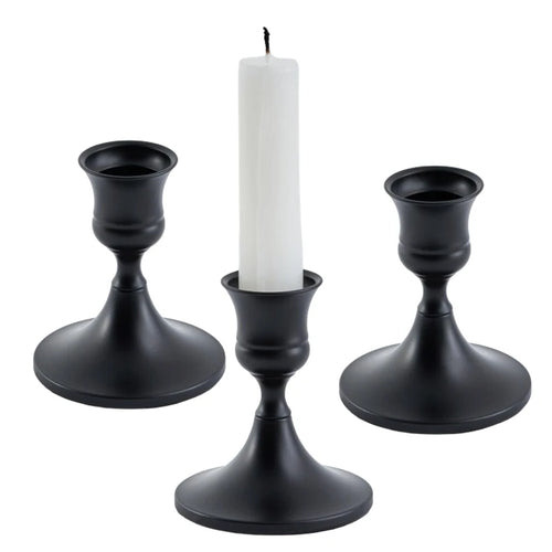 kit de bougeoirs décoratifs en laiton doré pour mariage et dîner - vue 17 sur 18