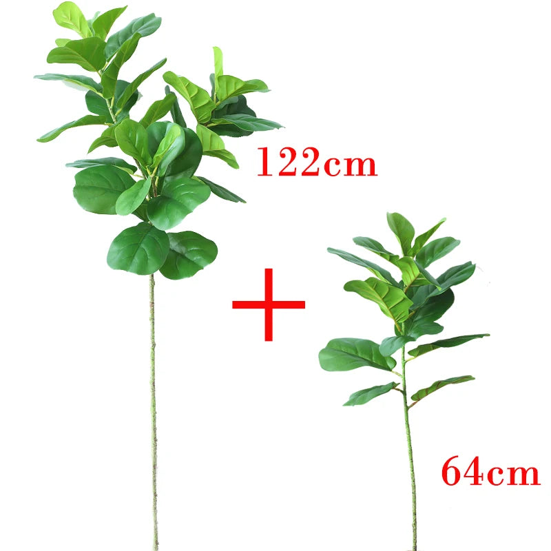 arbre tropical en plastique avec grandes branches pour décoration intérieure - vue 11 sur 11