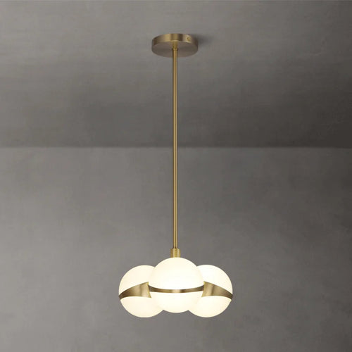 plafonnier nordique en cuivre design créatif pour éclairage intérieur - vue 3 sur 8