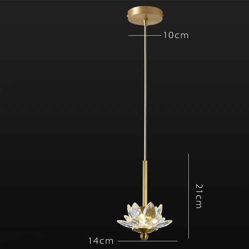Suspension LED en cristal Zen - vue 10 sur 10