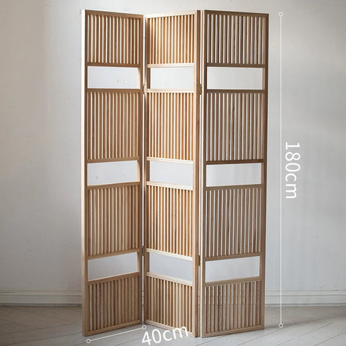 nouveau paravent en bois massif style zen japonais ancien - vue 8 sur 7