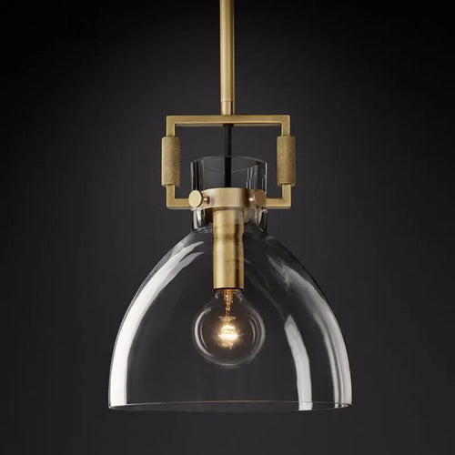 suspension en verre rétro américain style luxe décoratif - vue 4 sur 18