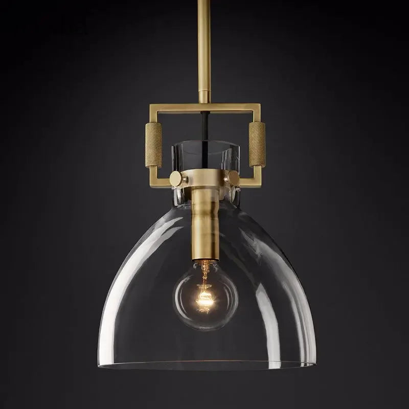 suspension en verre rétro américain style luxe décoratif - vue 3 sur 18