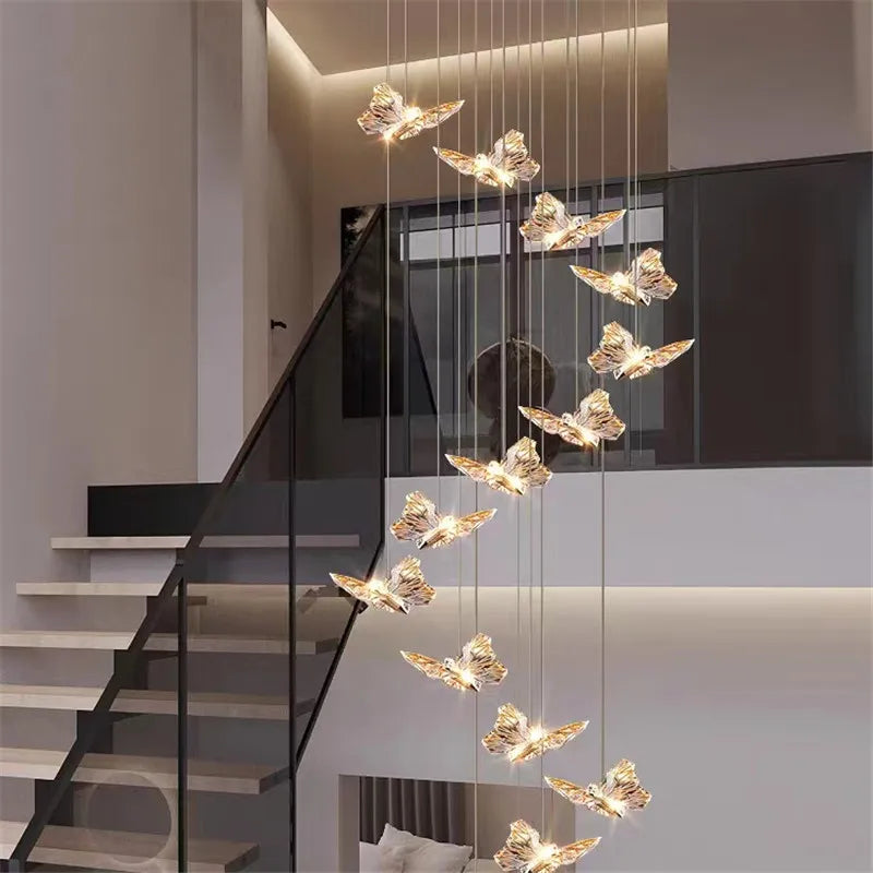suspension en cristal nordique à led pour décoration moderne - vue 4 sur 18