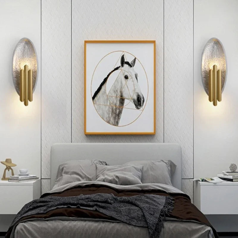 Postmodern Led applique applique éclairage intérieur pour salon chambre chevet couloir couloir allée décor appliques murales - vue 6 sur 8