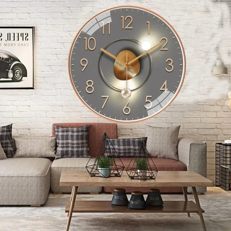 horloge murale silencieuse à piles design moderne pour tous les espaces - vue 6 sur 16