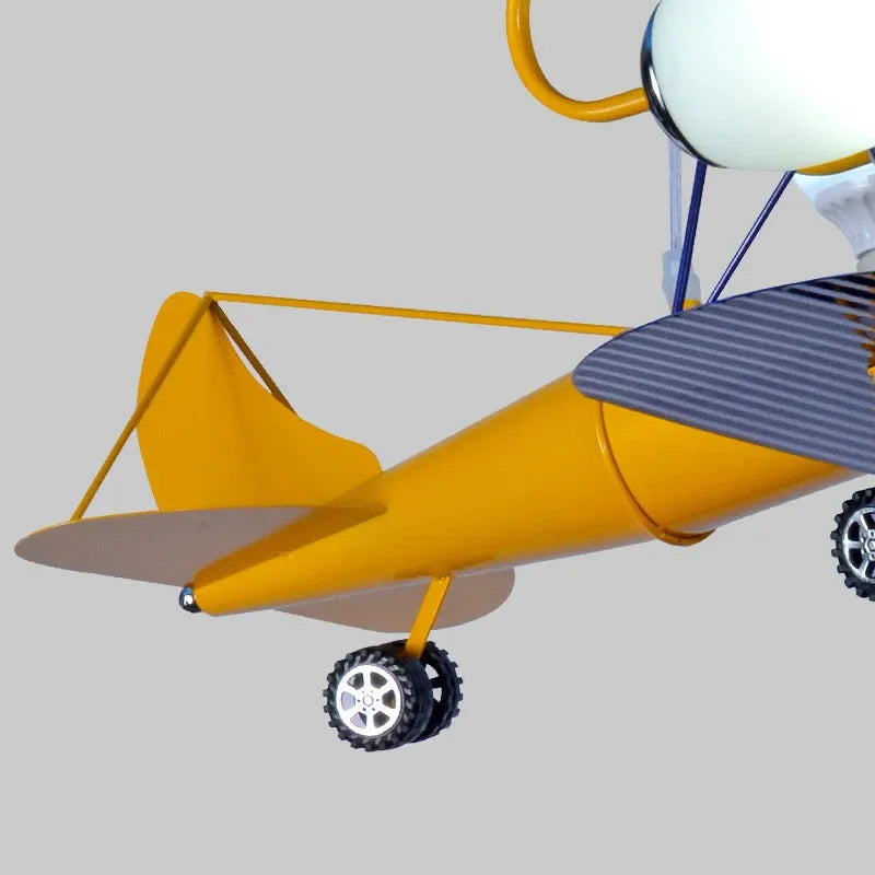 plafonnier led en forme d'avion moderne pour chambre d'enfant - vue 3 sur 7