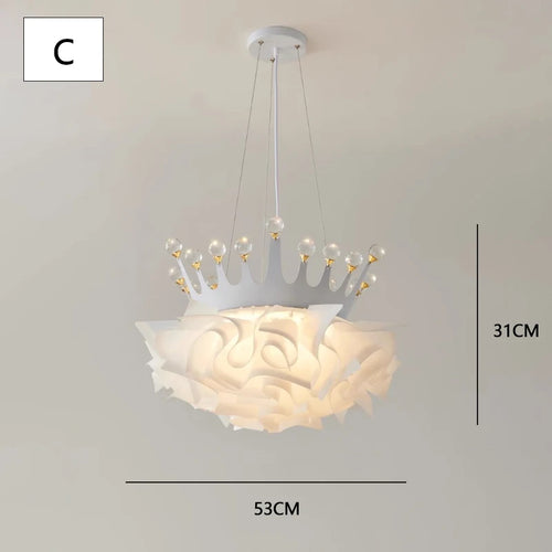 lustre romantique en cristal pour une décoration moderne - vue 12 sur 17