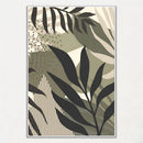 affiche artistique feuilles de palmier pour décoration intérieure