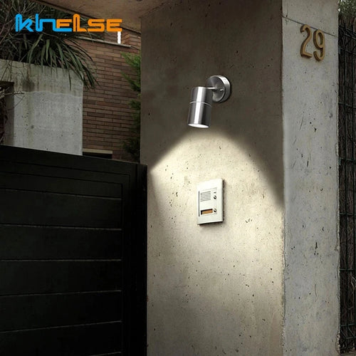 appliques murales extérieures led réglables en acier inoxydable - vue 7 sur 8