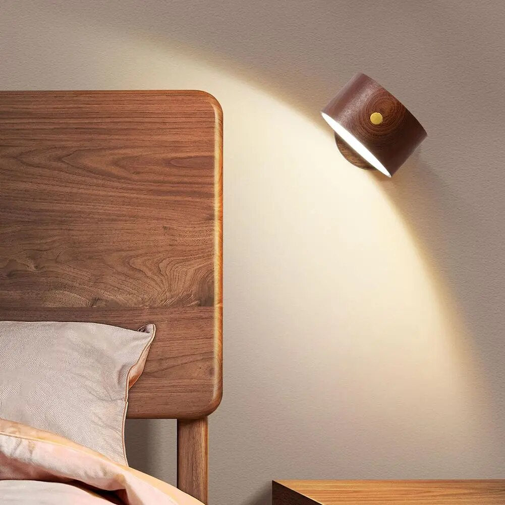 Applique murale dirigeable Led en bois - vue 3 sur 8