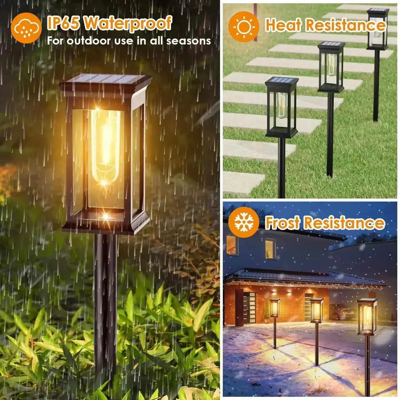 La voie solaire allume la lampe solaire extérieure de jardin de voie imperméabilisent les lumières de paysage allée de passerelle pelouse Patio jardin décoratif - vue 5 sur 11