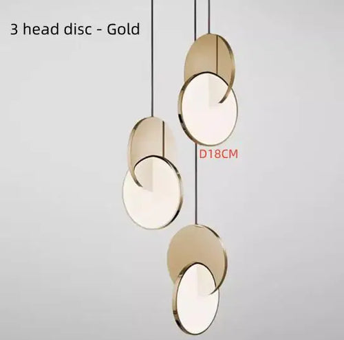 Nordic creative bar restaurant post-modern simple bedroom bedside designer single head net red light luxury art chandelier - vue 13 sur 13