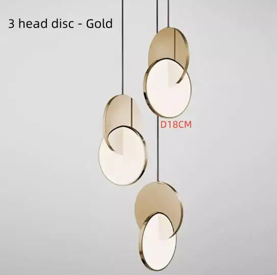 Nordic creative bar restaurant post-modern simple bedroom bedside designer single head net red light luxury art chandelier - vue 12 sur 13