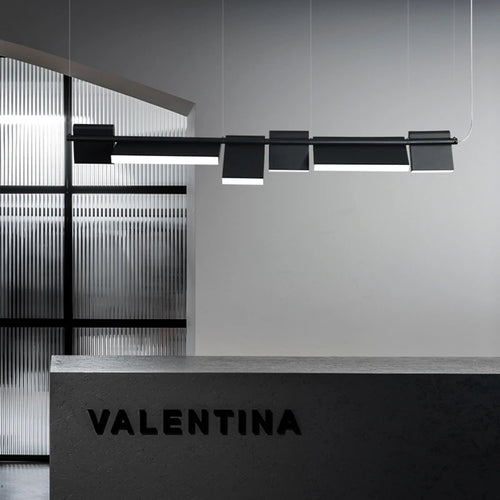 lustre led design moderne rotatif pour intérieur décoratif - vue 4 sur 8