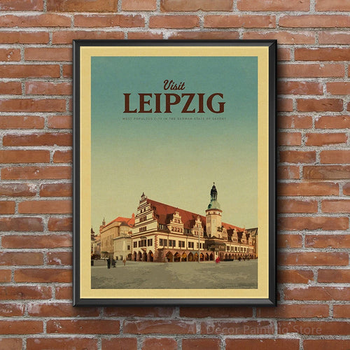 affiche vintage de voyage pour passionnés de tourisme - vue 7 sur 6