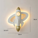 applique murale fusée spatiale led pour chambre enfant avec télécommande