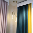 suspension LED ellipse design moderne réglable en hauteur