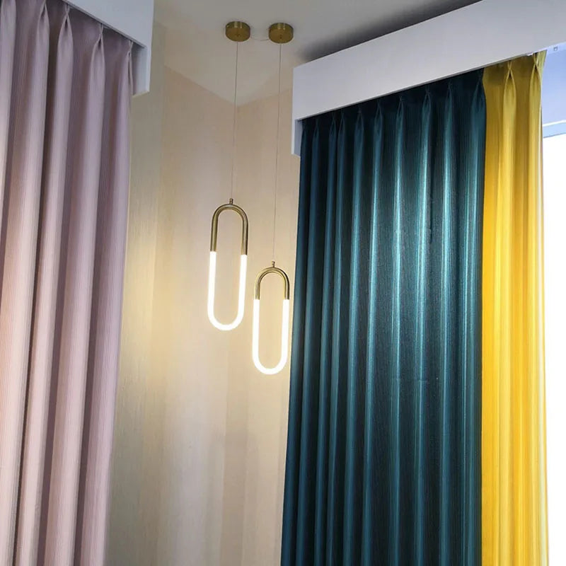 suspension LED ellipse design moderne réglable en hauteur - vue 4 sur 12