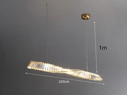 suspension en cristal moderne pour intérieur art déco minimaliste - vue 11 sur 12
