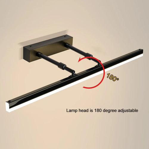 lampe frontale à miroir rétractable pour toilettes - vue 5 sur 18