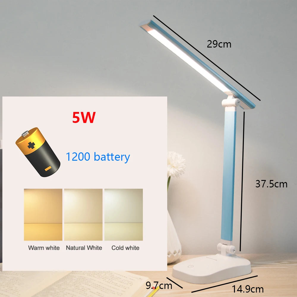 lampe de bureau led tactile usb gradation protection yeux - vue 22 sur 29