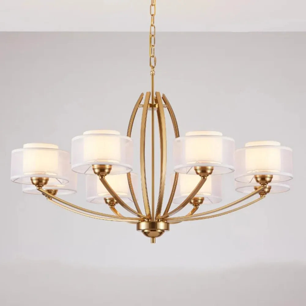 plafonnier led moderne de luxe nordique décoration maison - vue 5 sur 8