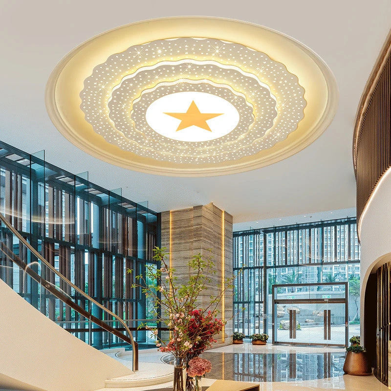 plafonnier led moderne pour éclairage intérieur personnalisé - vue 6 sur 9