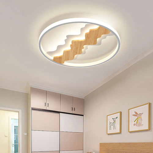 plafonnier style bois moderne minimaliste pour toute la maison - vue 4 sur 11