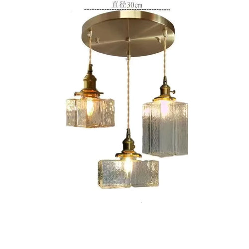 suspension rétro en verre lampe à led créative pour éclairage vintage - vue 9 sur 10
