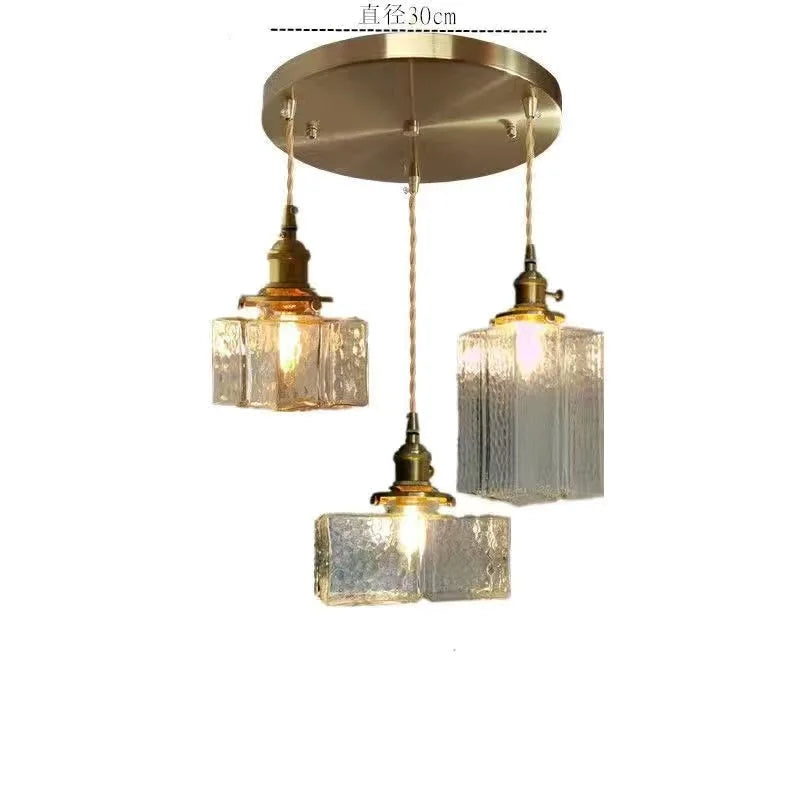 suspension rétro en verre lampe à led créative pour éclairage vintage - vue 8 sur 10