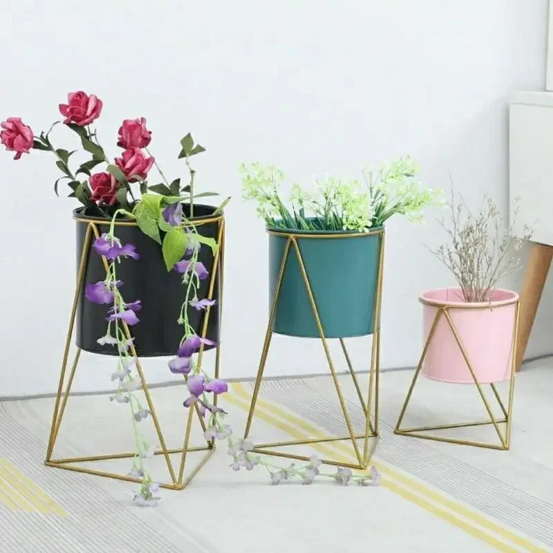 support en fer forgé pour plantes et fleurs d'intérieur élégant - vue 4 sur 18