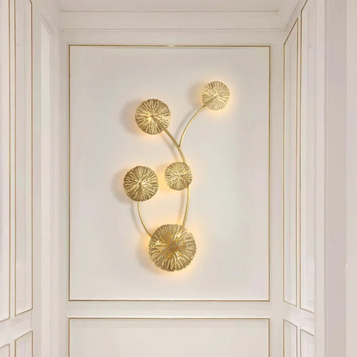 applique murale led dorée design moderne décoration intérieure - vue 2 sur 17