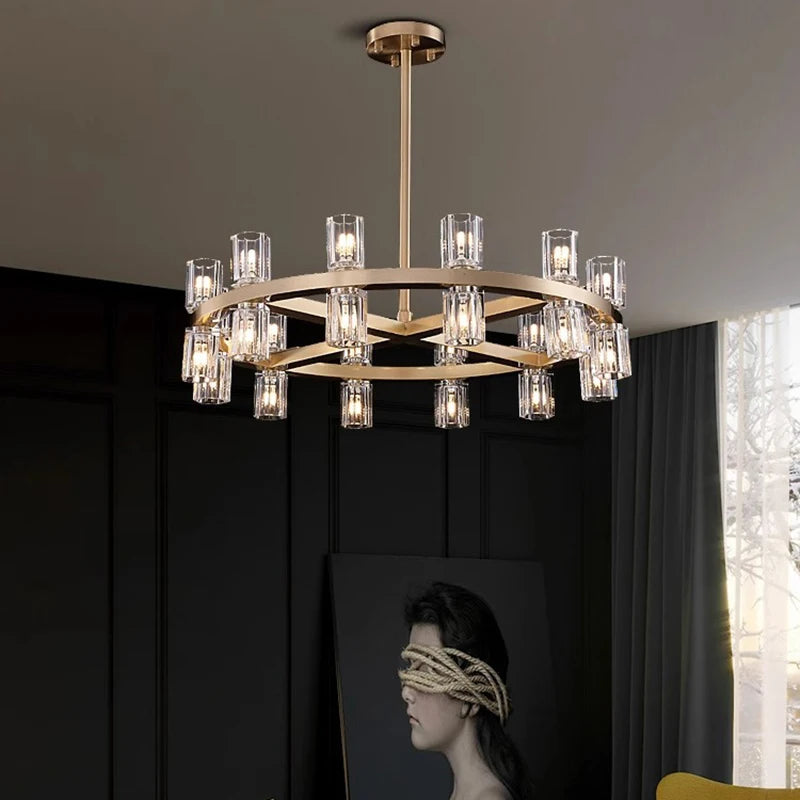 home decorationPendant lights, luxury crystal living room chandelier, dining room Pendant lamp, ceiling light, indoor lighting - vue 4 sur 9