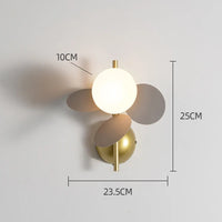 applique murale nordique macaron en fer décorative led pour enfant