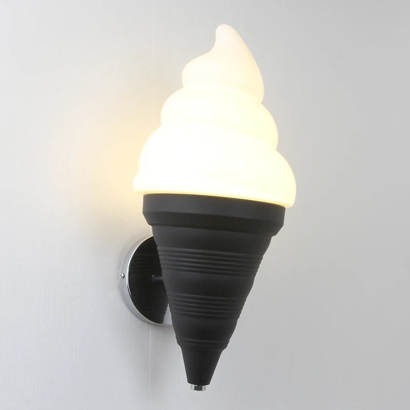 applique murale créative en forme de crème glacée moderne et lumineuse - vue 14 sur 16