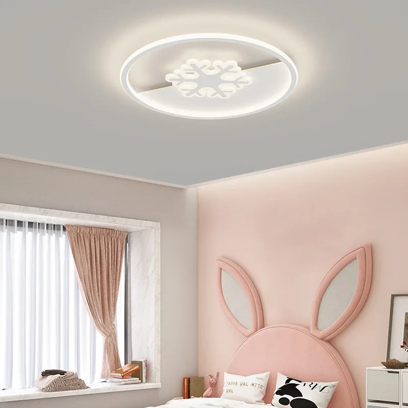 plafonnier rond scandinave motif avion et nuage pour enfants - vue 4 sur 13