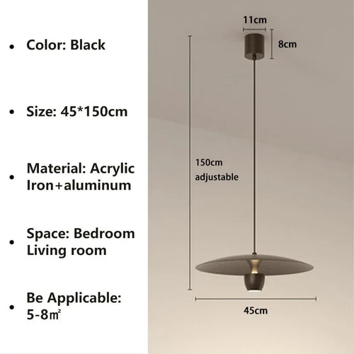 lustre led moderne pour café restaurant et décoration intérieure - vue 12 sur 12