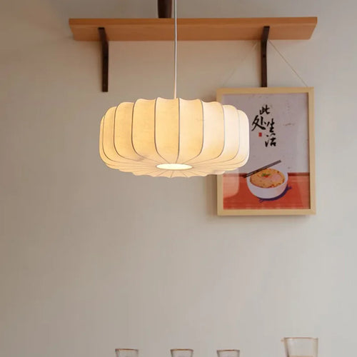 lustre créatif en soie pour éclairage de table rétro chinois - vue 2 sur 6