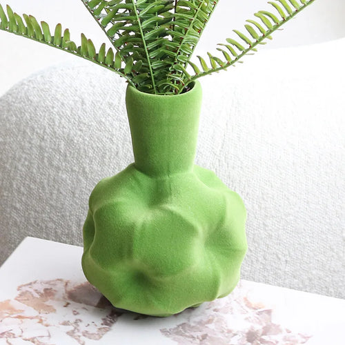 vase en résine flocage abstrait pour décoration artisanale - vue 3 sur 6